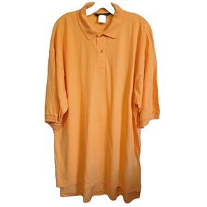 Outer Banks Men's 2XL Orange Short Sleeve Polo Golf Shirt FLAW - SEE PHOTOS!!